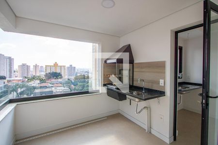 Varanda gourmet de apartamento à venda com 3 quartos, 93m² em Campestre, Santo André