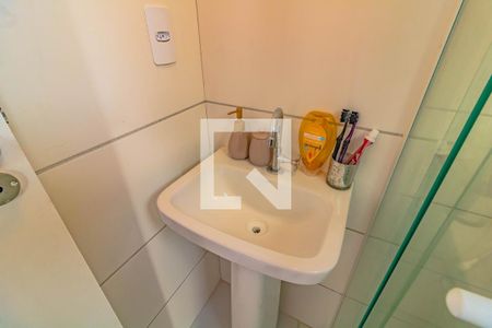 Banheiro da Suíte de apartamento para alugar com 1 quarto, 30m² em Vila Campestre, São Paulo