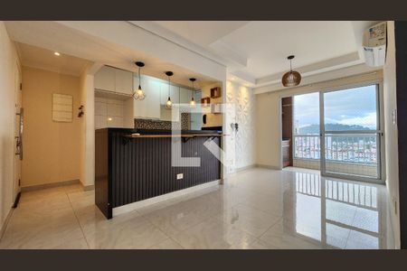 Sala de apartamento para alugar com 2 quartos, 67m² em Encruzilhada, Santos