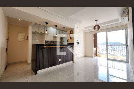 Sala de apartamento para alugar com 2 quartos, 67m² em Encruzilhada, Santos