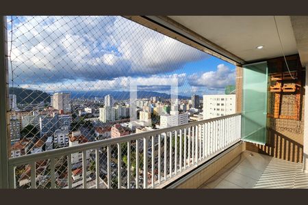 Varanda de apartamento para alugar com 2 quartos, 67m² em Encruzilhada, Santos