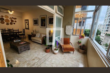 Varanda da Sala de apartamento para alugar com 3 quartos, 163m² em José Menino, Santos