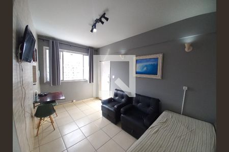 Sala de apartamento para alugar com 1 quarto, 23m² em Centro, São Vicente