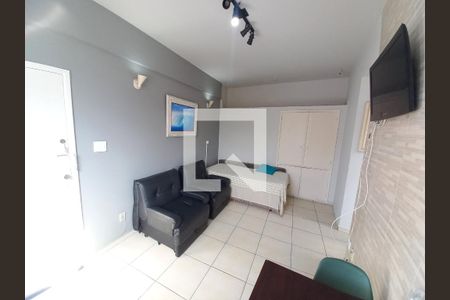 Sala de apartamento para alugar com 1 quarto, 23m² em Centro, São Vicente