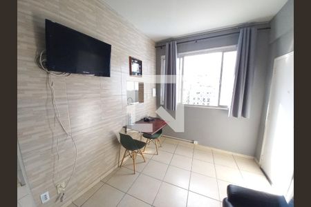 Sala de apartamento para alugar com 1 quarto, 23m² em Centro, São Vicente