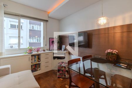 Sala de apartamento à venda com 1 quarto, 50m² em Menino Deus, Porto Alegre
