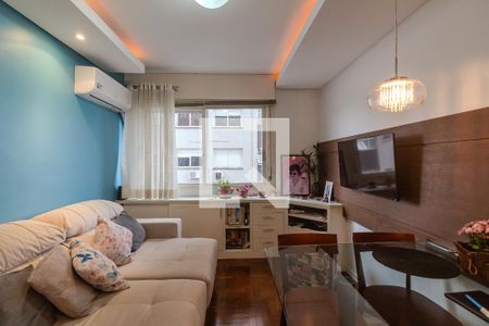 Sala de apartamento à venda com 1 quarto, 50m² em Menino Deus, Porto Alegre