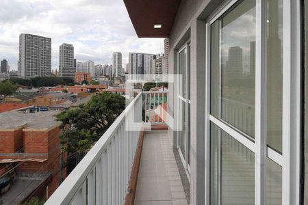 Varanda de kitnet/studio para alugar com 1 quarto, 27m² em Quinta da Paineira, São Paulo