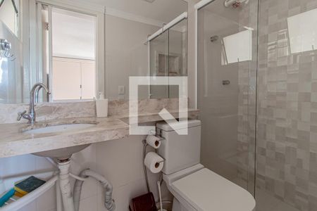 Banheiro da Suite de apartamento à venda com 3 quartos, 97m² em Vila Ré, São Paulo