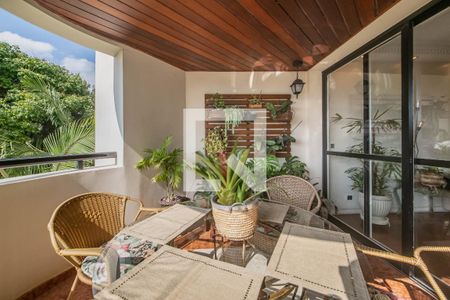 Varanda Sala de apartamento à venda com 4 quartos, 230m² em Brooklin, São Paulo