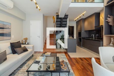 Sala de apartamento à venda com 1 quarto, 67m² em Pinheiros, São Paulo