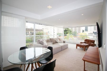 Sala de apartamento à venda com 1 quarto, 66m² em Vila Olímpia, São Paulo