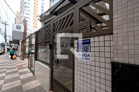 Placa  de apartamento para alugar com 1 quarto, 45m² em Embaré, Santos