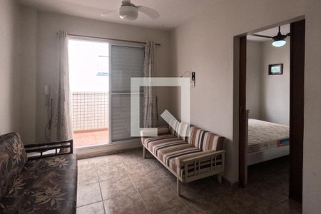 Sala de apartamento para alugar com 1 quarto, 45m² em Embaré, Santos