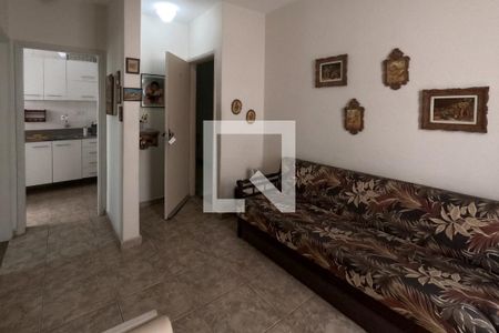 Sala de apartamento para alugar com 1 quarto, 45m² em Embaré, Santos
