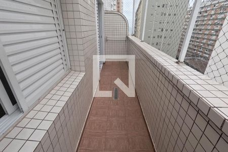 Varanda da Sala de apartamento para alugar com 1 quarto, 45m² em Embaré, Santos