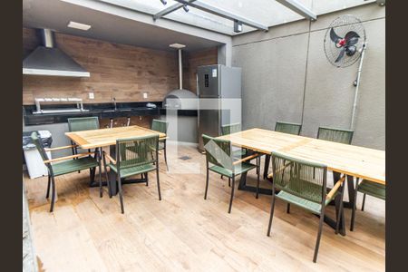 Área comum - Churrasqueira de kitnet/studio à venda com 1 quarto, 28m² em Jardim Independência (são Paulo), São Paulo