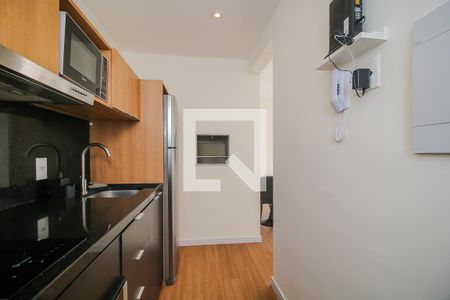 Cozinha  de kitnet/studio à venda com 1 quarto, 39m² em Partenon, Porto Alegre
