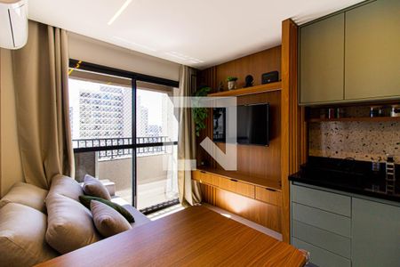 Sala de apartamento para alugar com 1 quarto, 29m² em Barra Funda, São Paulo