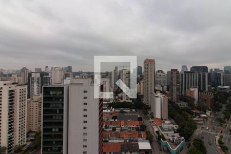 Vista da Sacada de kitnet/studio à venda com 1 quarto, 26m² em Vila Olímpia, São Paulo