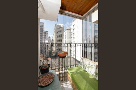 Varanda da Suíte de apartamento à venda com 1 quarto, 41m² em Pinheiros, São Paulo