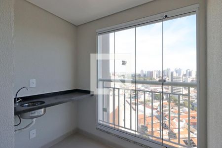 Varanda Gourmet de apartamento à venda com 2 quartos, 53m² em Casa Branca, Santo André