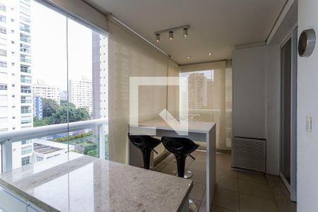 Varanda de kitnet/studio à venda com 1 quarto, 47m² em Vila Olímpia, São Paulo