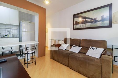 Sala de apartamento para alugar com 2 quartos, 52m² em Cidade Monções, São Paulo