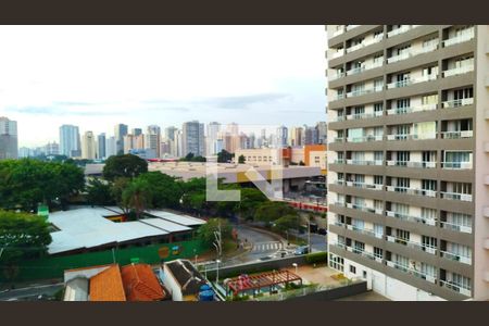 Vista da sacada de apartamento à venda com 1 quarto, 27m² em Tatuapé, São Paulo