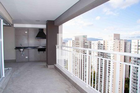 Varanda da Sala de apartamento à venda com 4 quartos, 157m² em Vila Anastácio, São Paulo