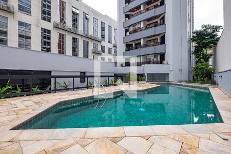 Piscina de apartamento à venda com 1 quarto, 40m² em Jardins, São Paulo