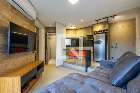 Sala/Cozinha de apartamento para alugar com 1 quarto, 40m² em Jardins, São Paulo