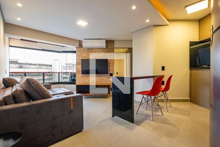 Sala/Cozinha de apartamento para alugar com 1 quarto, 40m² em Jardins, São Paulo