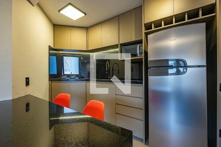 Sala/Cozinha de apartamento para alugar com 1 quarto, 40m² em Jardins, São Paulo