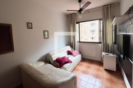 Sala de apartamento para alugar com 1 quarto, 51m² em José Menino, Santos