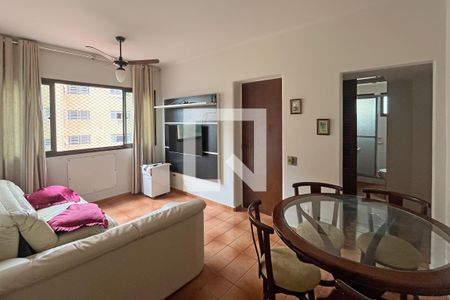 Sala de apartamento para alugar com 1 quarto, 51m² em José Menino, Santos