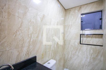 Banheiro da Suíte de apartamento à venda com 2 quartos, 56m² em Jardim Silvana, Santo André