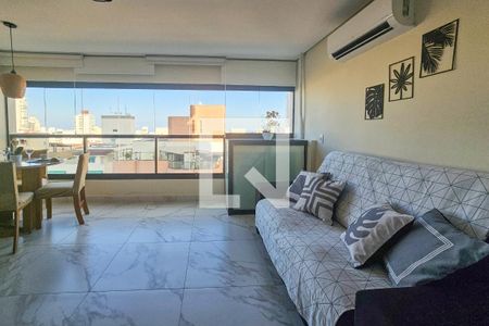 Sala de apartamento para alugar com 1 quarto, 41m² em Parque Enseada, Guarujá