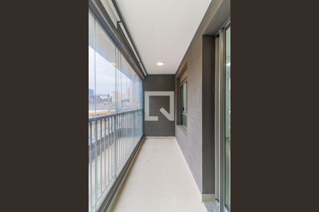 Varanda da Sala de apartamento à venda com 1 quarto, 40m² em Santo Amaro, São Paulo