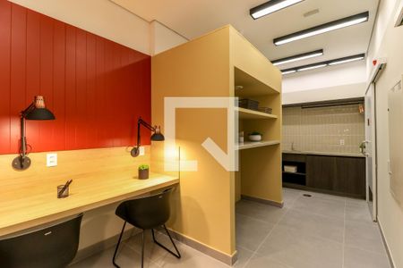 Área comum - Coworking de apartamento à venda com 1 quarto, 40m² em Santo Amaro, São Paulo