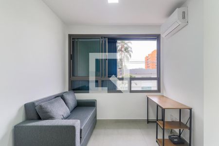 Sala de apartamento à venda com 1 quarto, 40m² em Santo Amaro, São Paulo