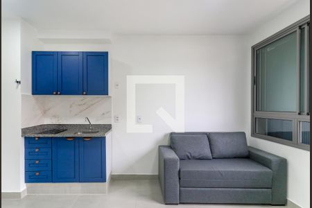 Sala de apartamento à venda com 1 quarto, 40m² em Santo Amaro, São Paulo