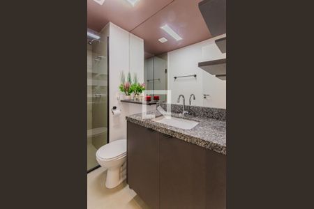 Banheiro de kitnet/studio à venda com 1 quarto, 28m² em Vila Mariana, São Paulo