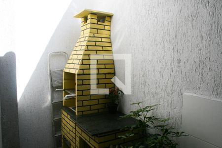 Churrasqueira de casa de condomínio para alugar com 2 quartos, 80m² em Maracanã, Praia Grande