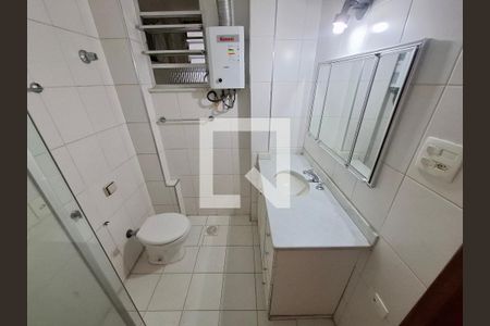 Banheiro da suíte de apartamento à venda com 1 quarto, 40m² em Centro, Rio de Janeiro