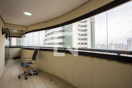 Varanda da sala de apartamento à venda com 3 quartos, 141m² em Vila Assunção, Santo André