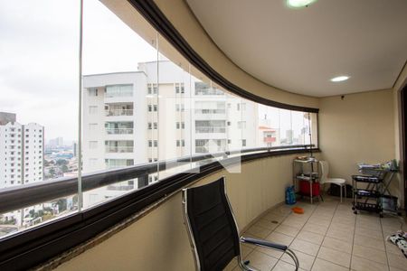 Varanda da sala de apartamento à venda com 3 quartos, 141m² em Vila Assunção, Santo André