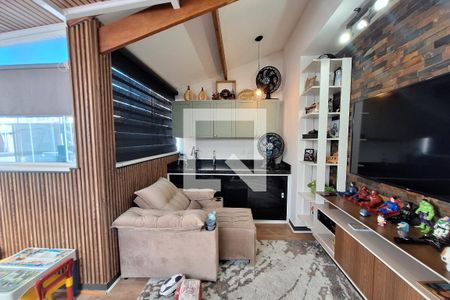 Sala de apartamento à venda com 2 quartos, 106m² em Vila Gilda, Santo André