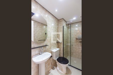 Banheiro de kitnet/studio à venda com 1 quarto, 24m² em Bonfim, Osasco