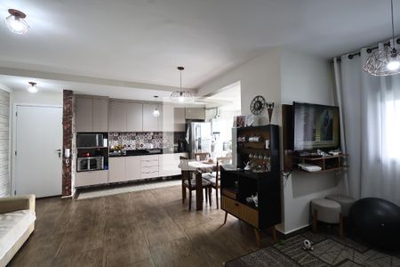Sala de apartamento à venda com 2 quartos, 73m² em Vila Assunção, Santo André